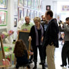 Adam Schiff Visits Xpress Art Center. 2010